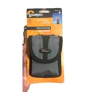 Lowepro Small Gray Digital Camera Bag Case NWT Strap Compact Travel Hiking